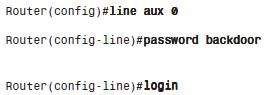 Ρύθμιση password για auxiliary θύρα
